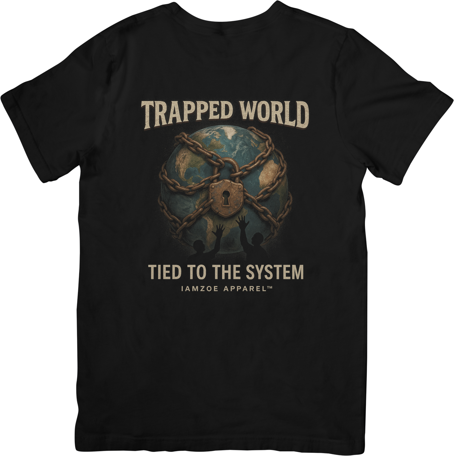 Trapped World Tee | Tied to the System Graphic Streetwear T-Shirt