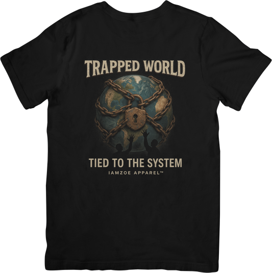 Trapped World Tee | Tied to the System Graphic Streetwear T-Shirt