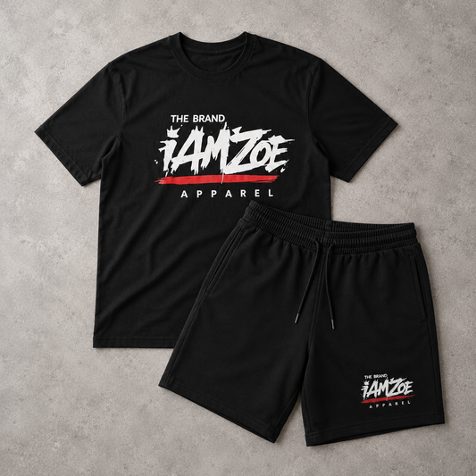 The Brand iAMZOE Signature T-Shirt & Shorts Set – Black